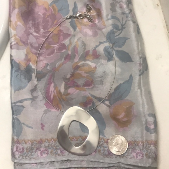 Silver Statement Necklace - Picture 2 of 6